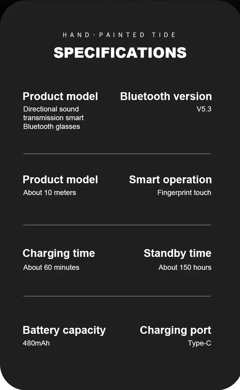 Bluetooth Smart Glasses with Spatial Audio & UV Protection | Tidesmit Tidesmit