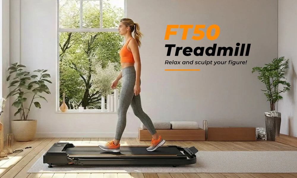 Formill FT51/FT50/FT52 Treadmill 2 In 1 Walking Running Treadmill 0.75-2.5HP Foldable Under Desk Treadmill38*95cm Running Area With Armrest LED Display Oil Drip Hole Indoor Home Gym Exercise Machine