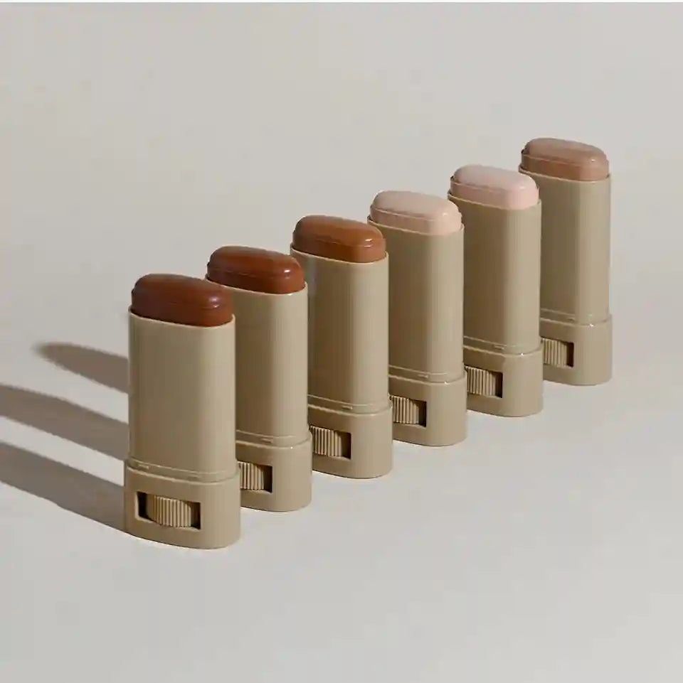 Tidesmit serum boosted foundation stick in natural finish for even skin tone and moisturizing coverage