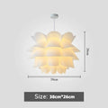 Lotus Ring Light LED Pendant Lamp for Minimalist Dining Rooms w38cm h26cm Tidesmit