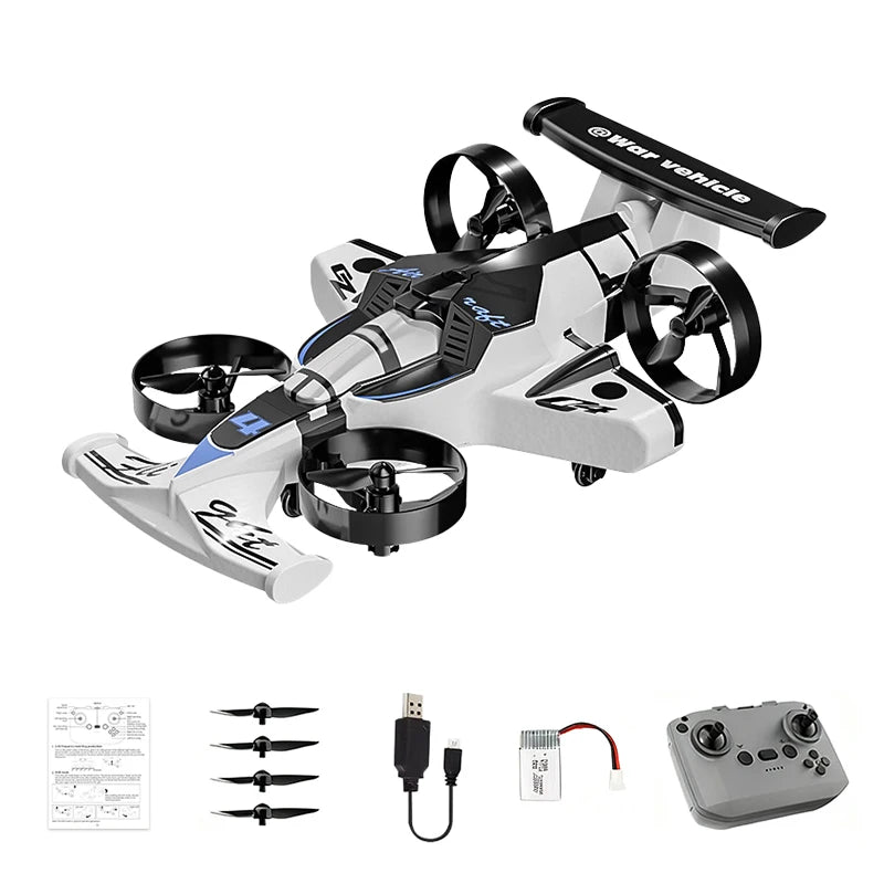 Mini RC Drone for Kids with Obstacle Avoidance | 2.4G UFO Toy | Tidesmit white Tidesmit