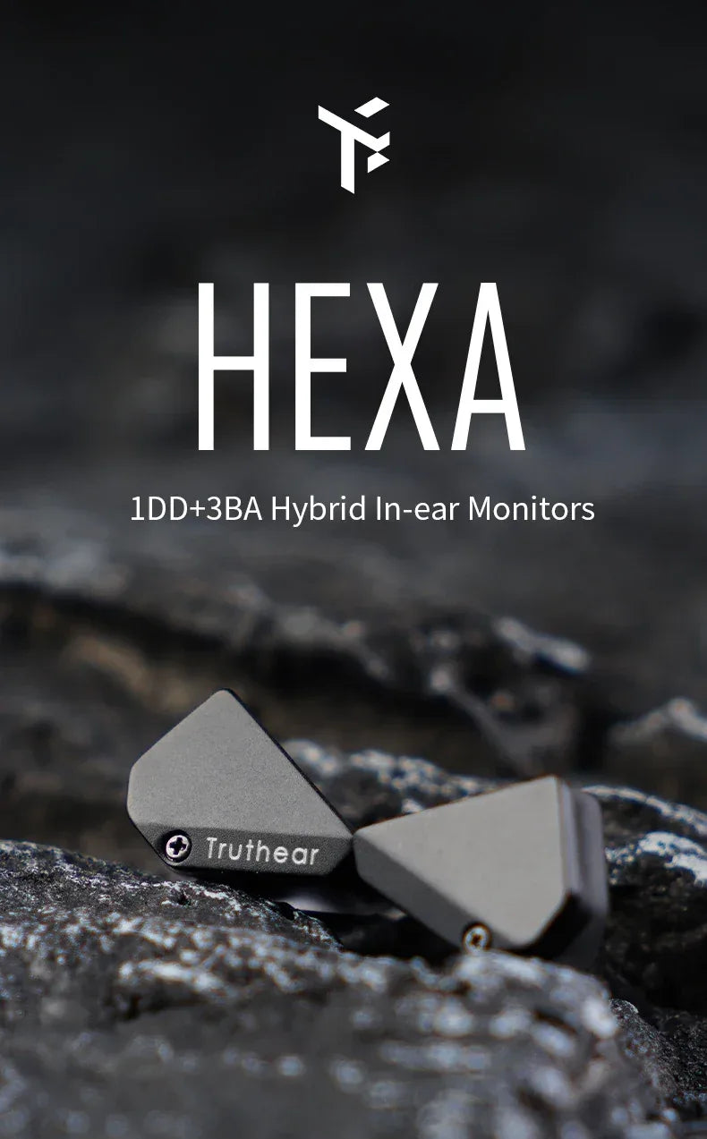 Truthear HEXA Hybrid In-Ear Monitors 1DD+3BA Wired IEMs by Tidesmit Tidesmit