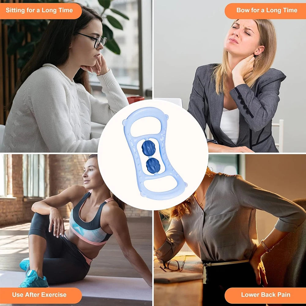 Muscle Massage Roller for Neck and Leg – Deep Tissue Recovery Tool Relaxation Treatment Tidesmit