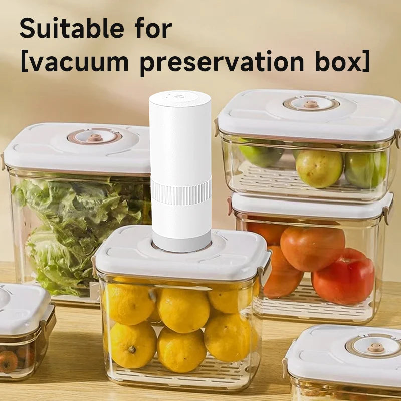Kitchen Handheld Vacuum Sealer for Food Vaccum Sealing Portable Air Remover for Sous Vide Bags Clothes Storage Bag Containers