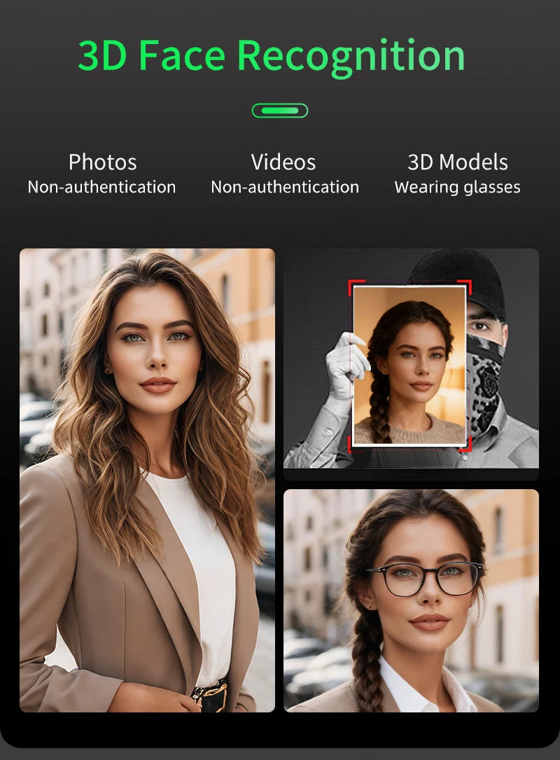 3D Face Recognition Smart LOCK Unlock Digital Door Lock With Camera FIngerprint Password Unlock Keyless Electronic Door Lock