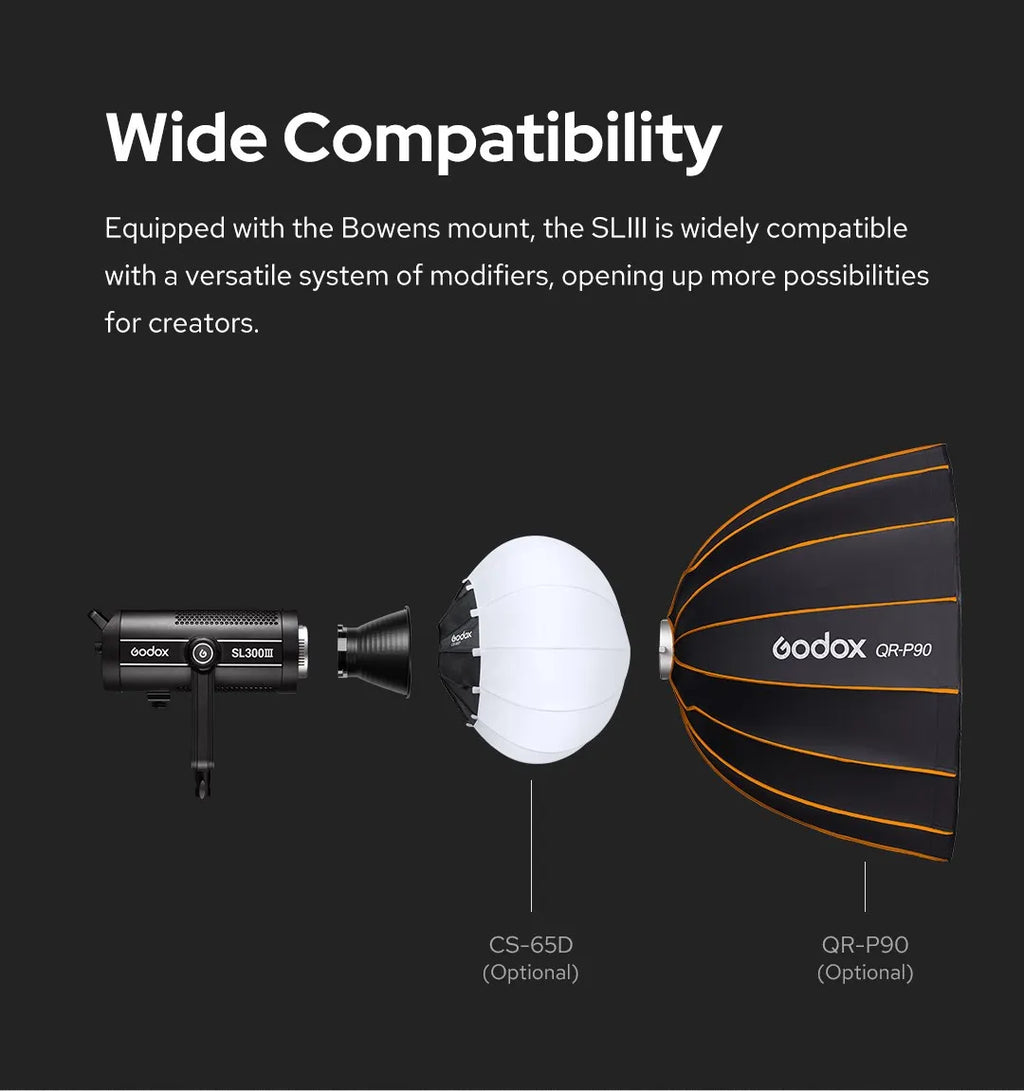 Godox SL150III 150W Daylight LED Video Light - Bowens Mount Studio Lighting Tidesmit