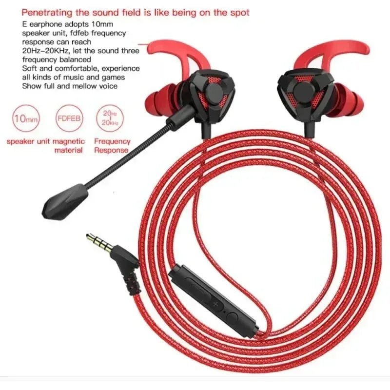 Headset Gamer Headphones Wired Earphone Gaming Earbuds With Mic For Pubg PS4 CSGO Casque Phone Tablet Laptop Universal Game Tidesmit