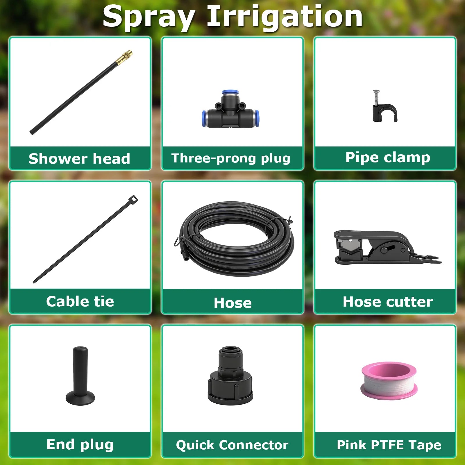 🌿 5M DIY Drip Irrigation System Kit | 360° Adjustable Brass Misting Spray Nozzle | Automatic Garden Watering Set for Vegetable Plot, Pot Plant, Greenhouse