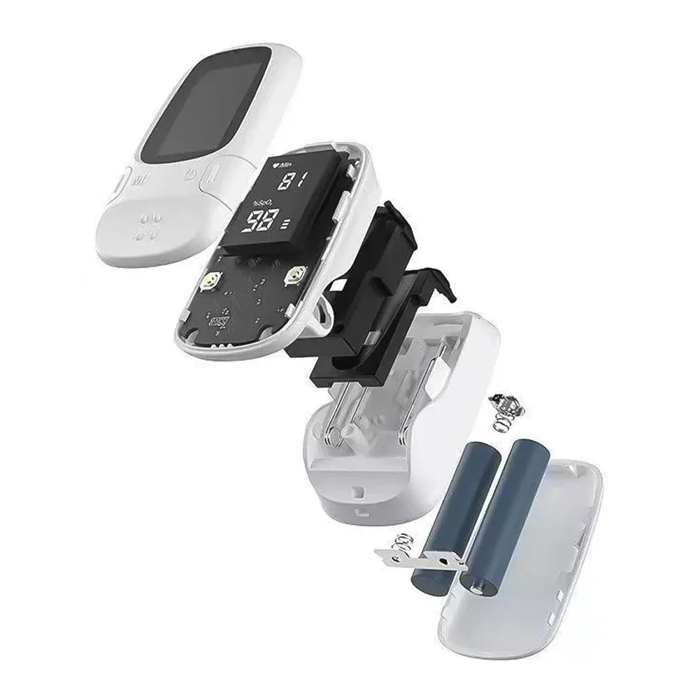Finger Pulse Oximeter OLED Blood Oxygen Saturation Heart Rate Monitor Oxymeters Medical With Respiratory Digital Oximeter