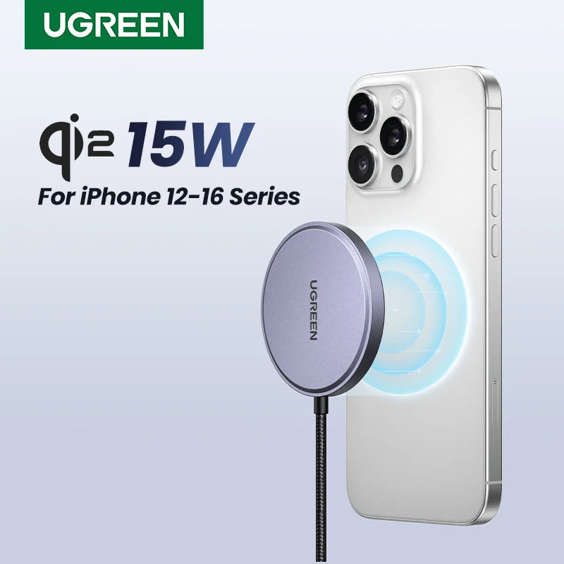 Wireless Charger for iPhone 16: Qi2 Certified MagSafe Compatible Pad Tidesmit