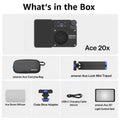 Amaran Ace 25x Pocket Bi-Color LED Video Light for Content Creators Ace 25x Kit Charcoal Tidesmit