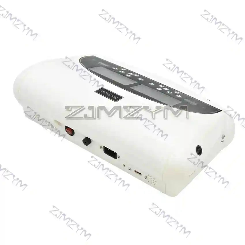 White dual ionic detox foot bath machine with digital display panel for home spa and body cleansing health therapy.