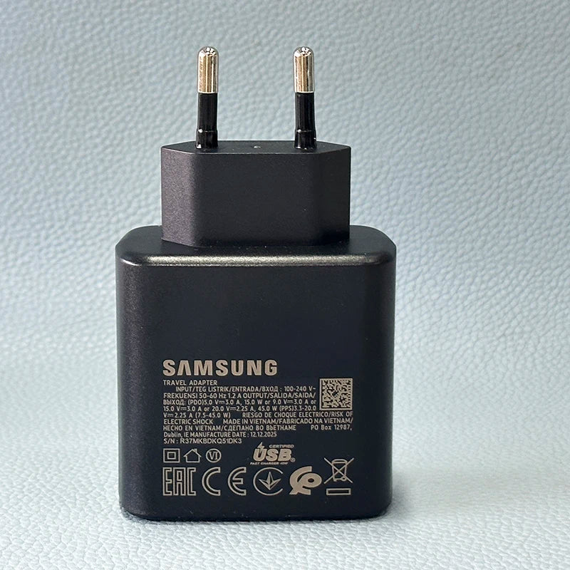 Samsung 45W USB-C Fast Charger for Galaxy S25 S24 Ultra - Official Power Tidesmit
