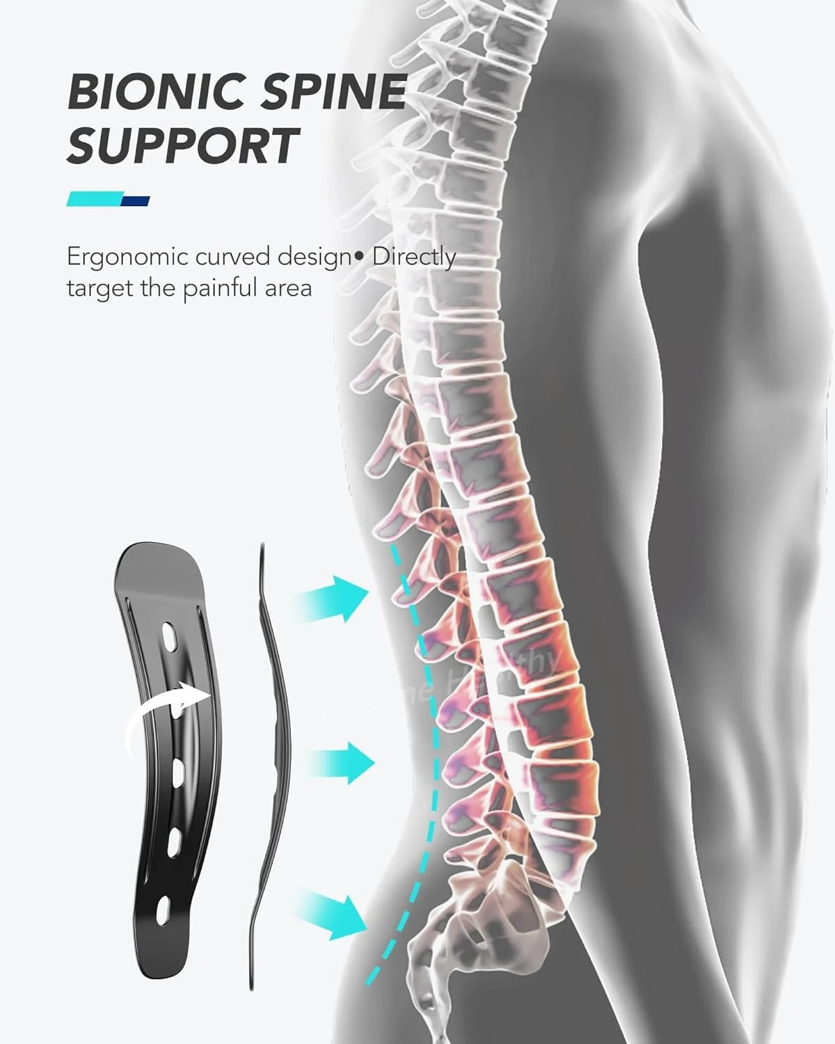 Men Women Lumbar Support Belt Back Brace for Lower Back Pain, Sciatica, Herniated Disc, Scoliosis, Lightweight Waist Support