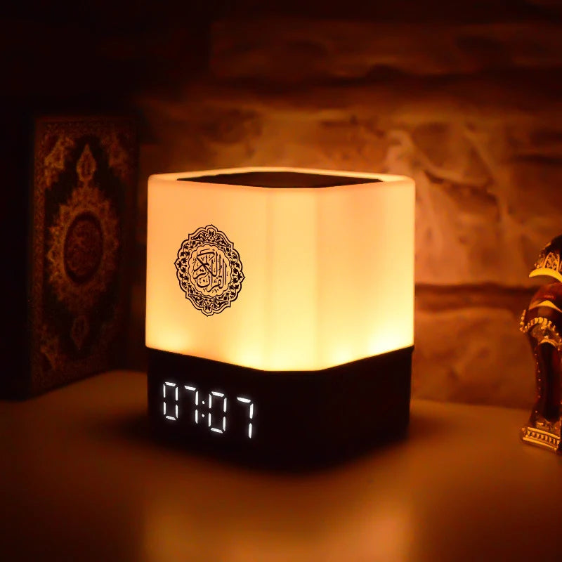Quran Islam Arabic Muslim Azan Clock Koran Night Light Lamp Bright Portable Bluetooth Speaker Wireless Ramadan Arab Islamic Holy