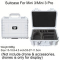 DJI Mini 3 Pro Hard Case - Waterproof Protective Storage Box White Tidesmit