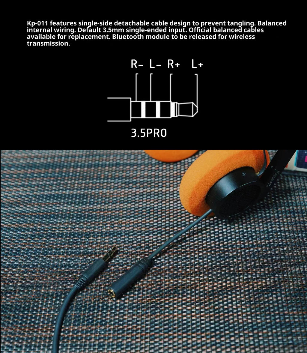 Over Ear Wired Headphones with 50mm Drivers - HiFi Audio by Tidesmit Tidesmit