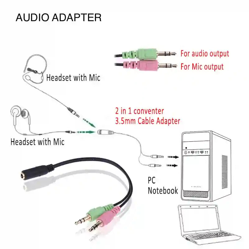 Tidesmit Wired Studio Headphones - Over-Ear Monitor with Mic Tidesmit