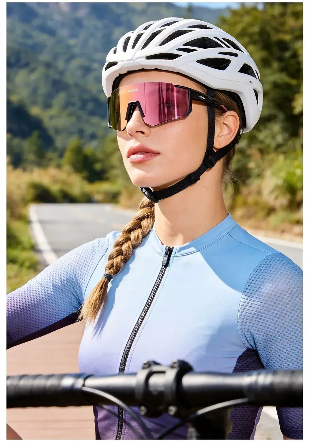 SCVCN Hot Outdoor Sport Cycling Sunglasses MTB Bike Cycling Hiking Eyewear Running Men Women Pickleball UV400 Windproof Goggle