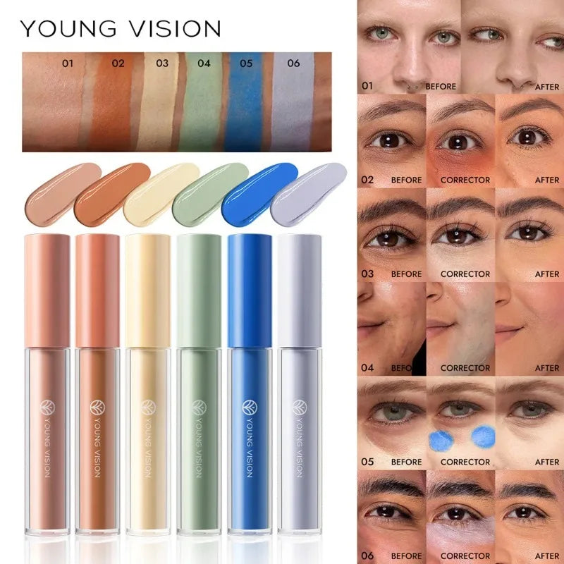 Tidesmit orange liquid concealer and color corrector for dark circles and skin tone brightening texture close-up