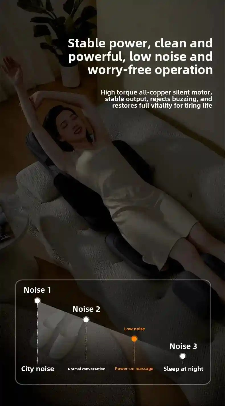 Electric Massage Roller Chair with Heat Therapy for Back and Neck Relief Massage Roller Tidesmit