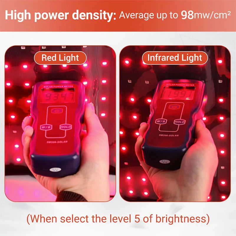 Infrared LED Red Light Therapy Belt for Body 850nm+660nm Light Wave Recovery Muscle Pain Wound Repair Relief Shoulder Wrap