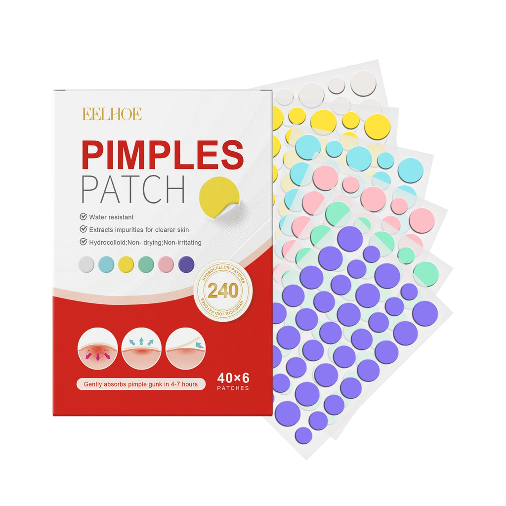 Salicylic Acid Acne Patches 240 Pcs – Shape Assorted Skin Care Scrubs Treatments Circle 240Pcs Tidesmit