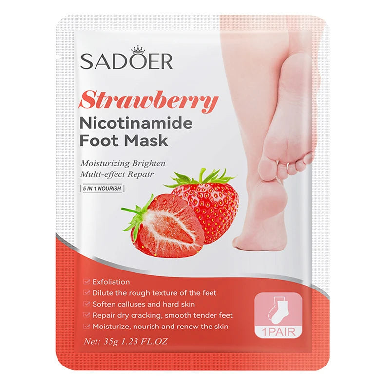 Fruit Foot Peel Mask - 6 Pairs Exfoliating & Moisturizing Treatment Scrubs Treatments Tidesmit