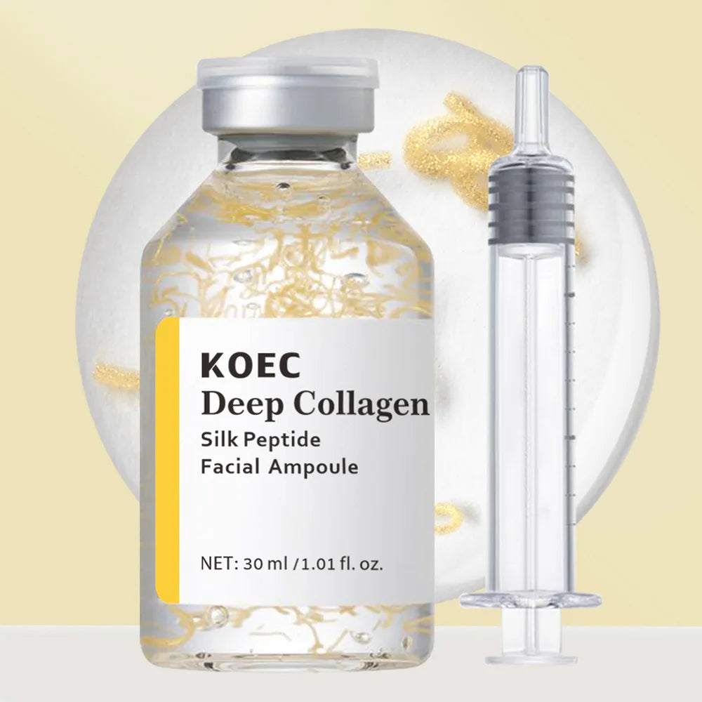 Tidesmit Collagen Peptide anti-aging serum for skin tightening and elasticity boost in a luxury glass ampoule.