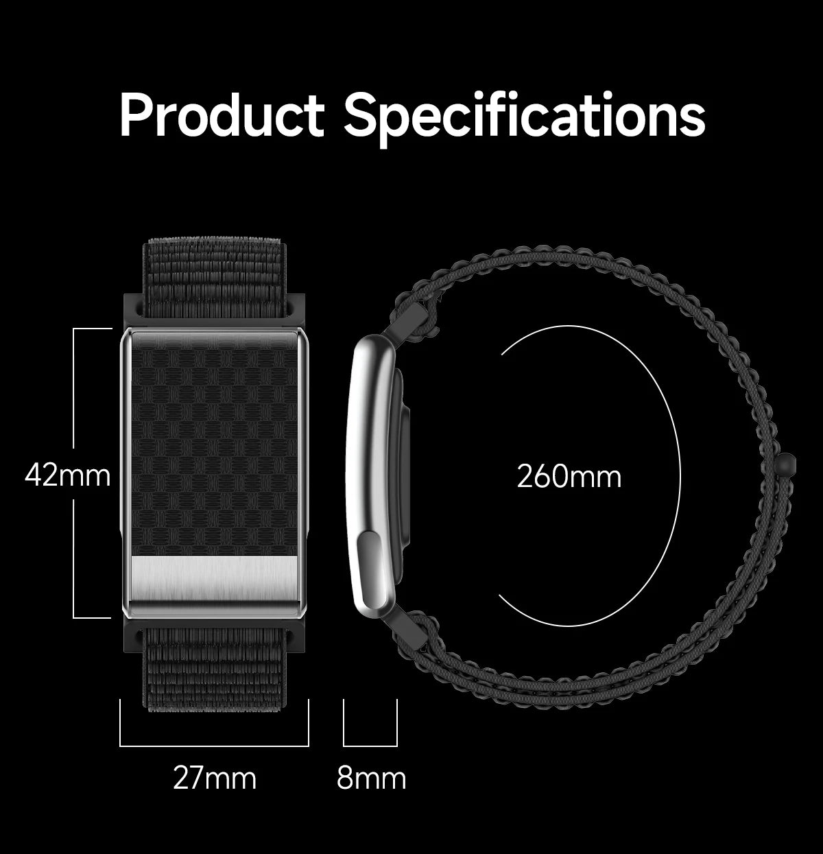 Best E900 Screenless Smart Bracelet for Women  IP68 Waterproof Heart Rate Sleep Health Monitoring Menstrual Tracking Smartwatch