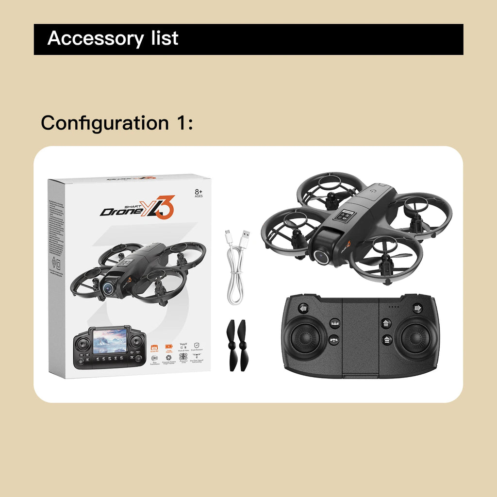 4K Camera Drone for Kids with Screen - Foldable Remote Control Quadcopter Tidesmit