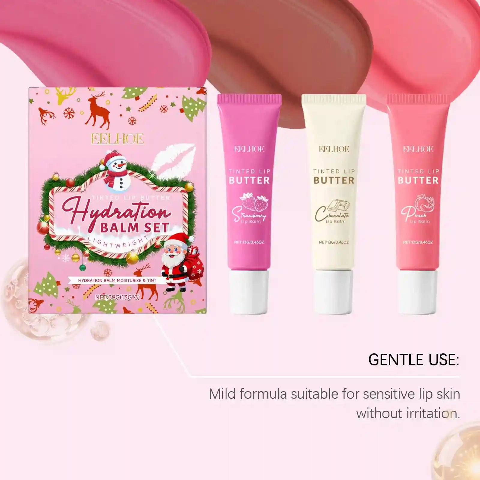 Hydrating Lip Care Set: Nourishing Long-Lasting Moisture Balm Treatment Lip Care Tidesmit
