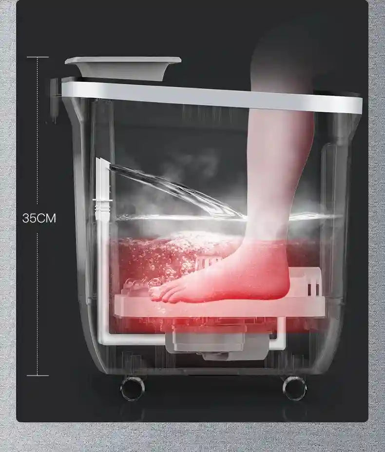 Electric Foot Spa Massager with Heat, Remote Control & Deep Tissue Modes Massage Roller Tidesmit