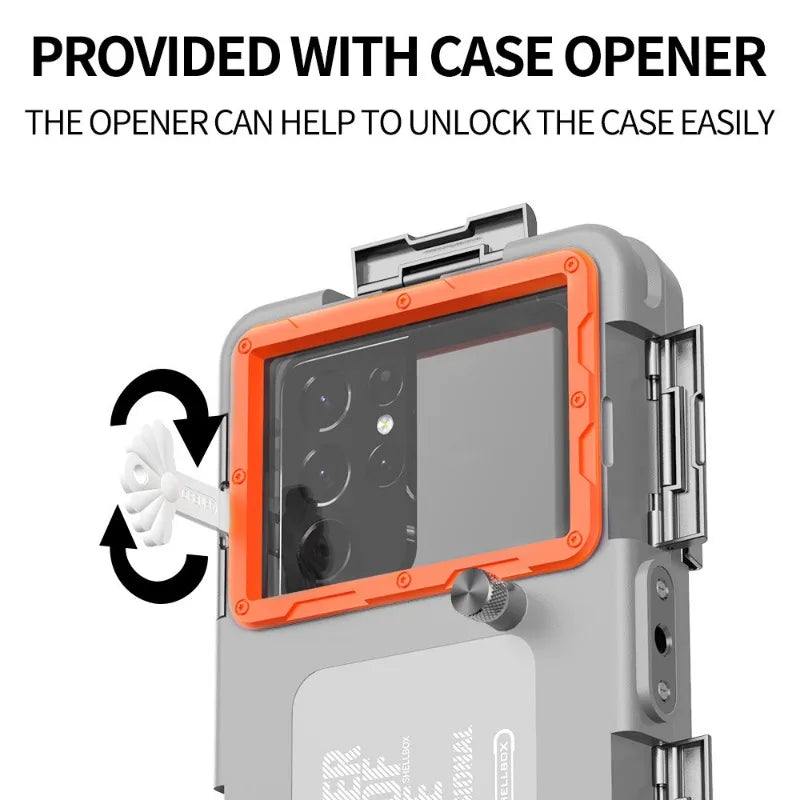Waterproof Snorkeling Phone Case for iPhone - 15m Depth Protection Tidesmit