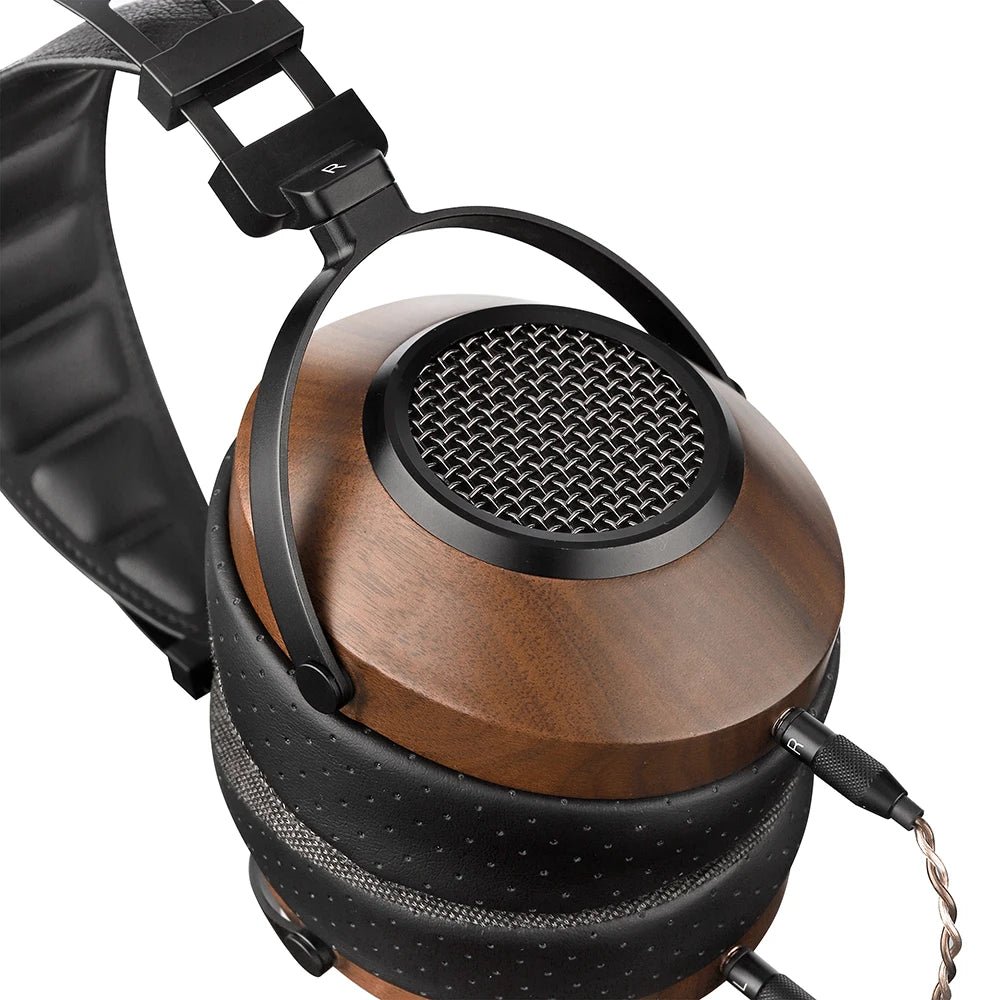 SIVGA SV023 Open Back Headphones | Walnut Wood 50mm Studio Monitor Drivers Tidesmit