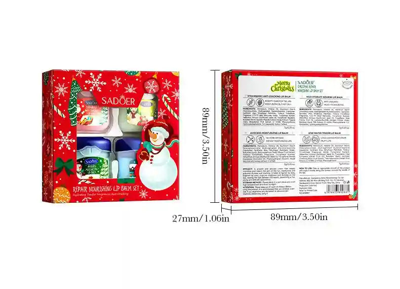 Moisturizing Lip Balm Set - Hydrating Lip Care Treatment 3-4pcs Lip Care Tidesmit