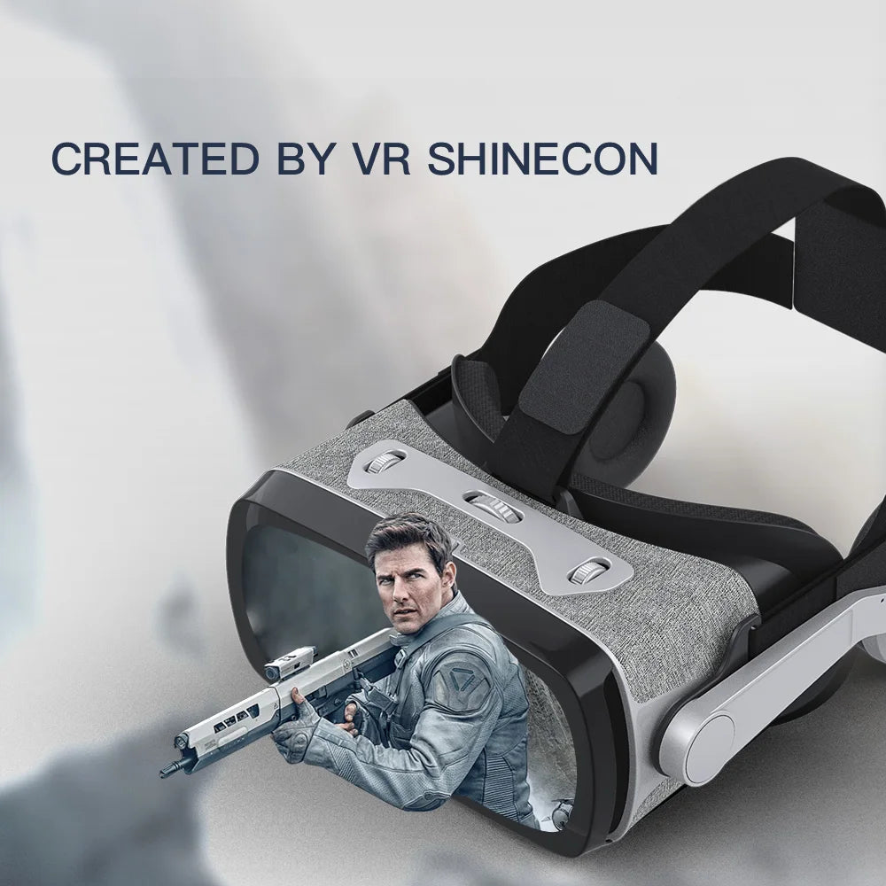 VR Headset for Smartphone - Immersive 3D Smart Glasses with Remote Tidesmit