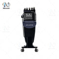 Black 6-in-1 oxygen dermabrasion facial machine for deep skin cleaning, blackhead removal, and professional beauty care.