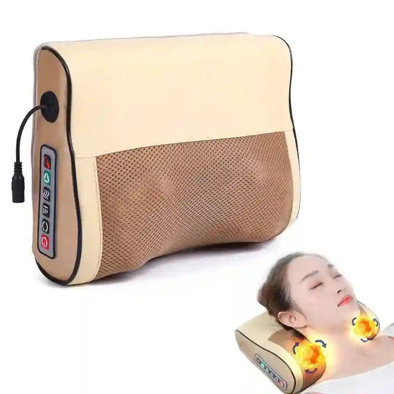 Back Neck Massager with Infrared Heat - Portable Deep Tissue Kneading Relaxation Treatment Tidesmit