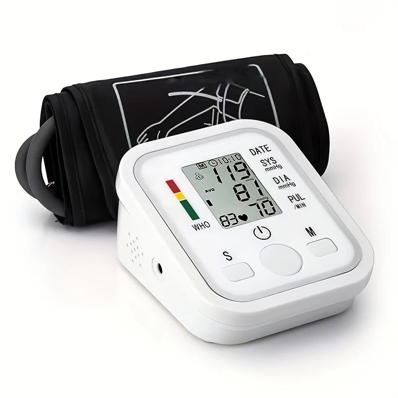 Blood Pressure Machine, Automatic Digital Upper Arm Blood Pressure Monitor with Adjustable Large Cuff