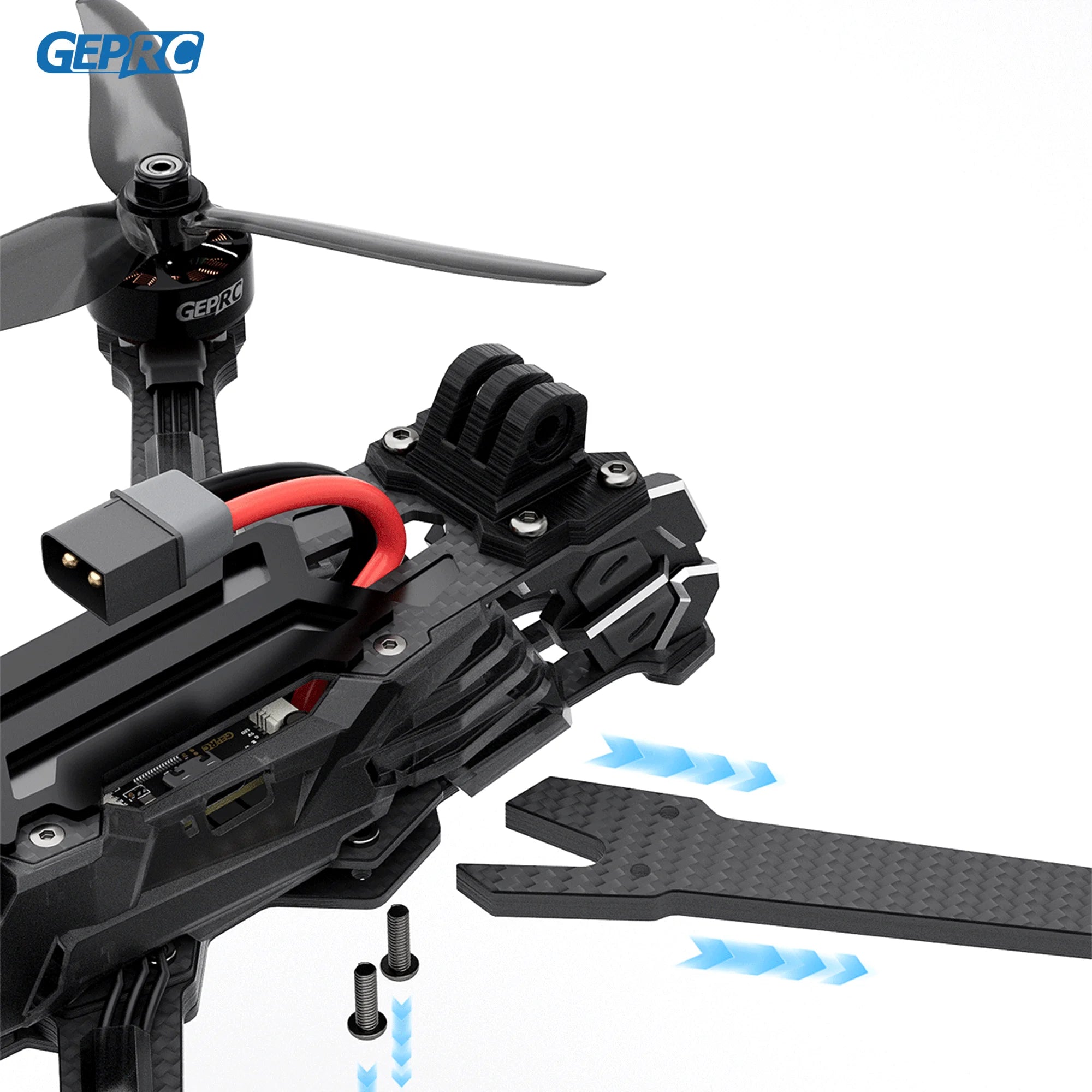 FPV Racing Drone 6 Inch O4 Air Unit Quadcopter Tidesmit X6 Series Tidesmit