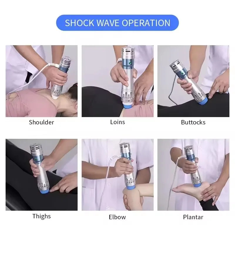 Shockwave Therapy Machine for Back Pain Relief - Certified Tidesmit 110V/220V Massage Chairs Tidesmit