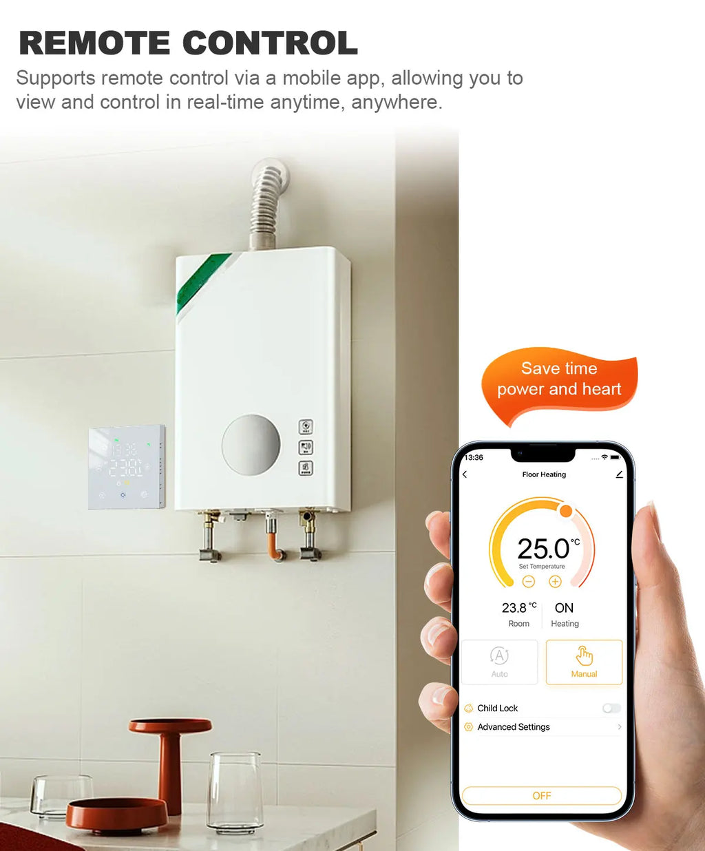 Smart Floor Heating Thermostat WiFi Tuya Temperature Controller Electric/Water/Gas Boiler Remote Thermoregulator Alexa Google