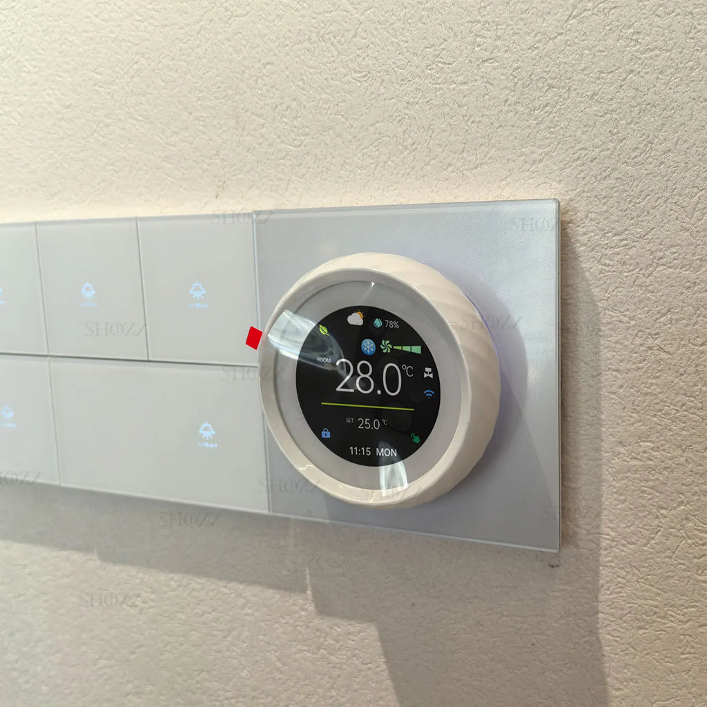 TUYA Zigbee/Wifi Knob Smart Thermostat Wireless Programmable °C/°F Heat Cool Air Conditione for Home HVAC Systems Energy Saving
