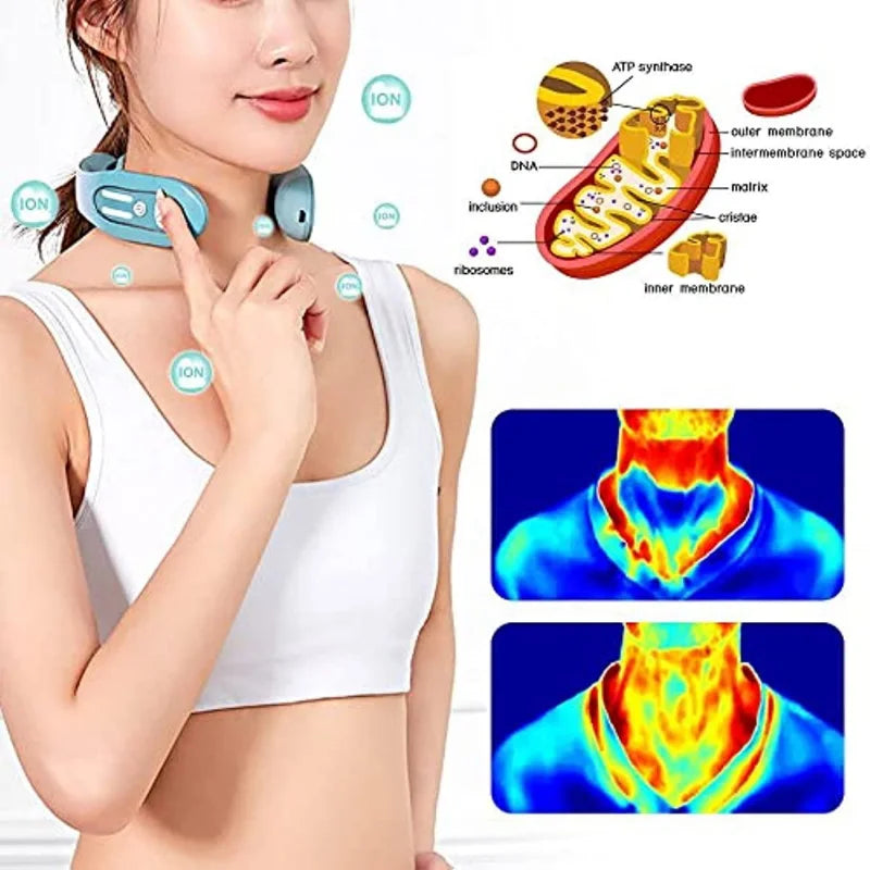 Portable Cervical Spine Massager - USB & Battery Powered Neck Relief Relaxation Treatment Tidesmit