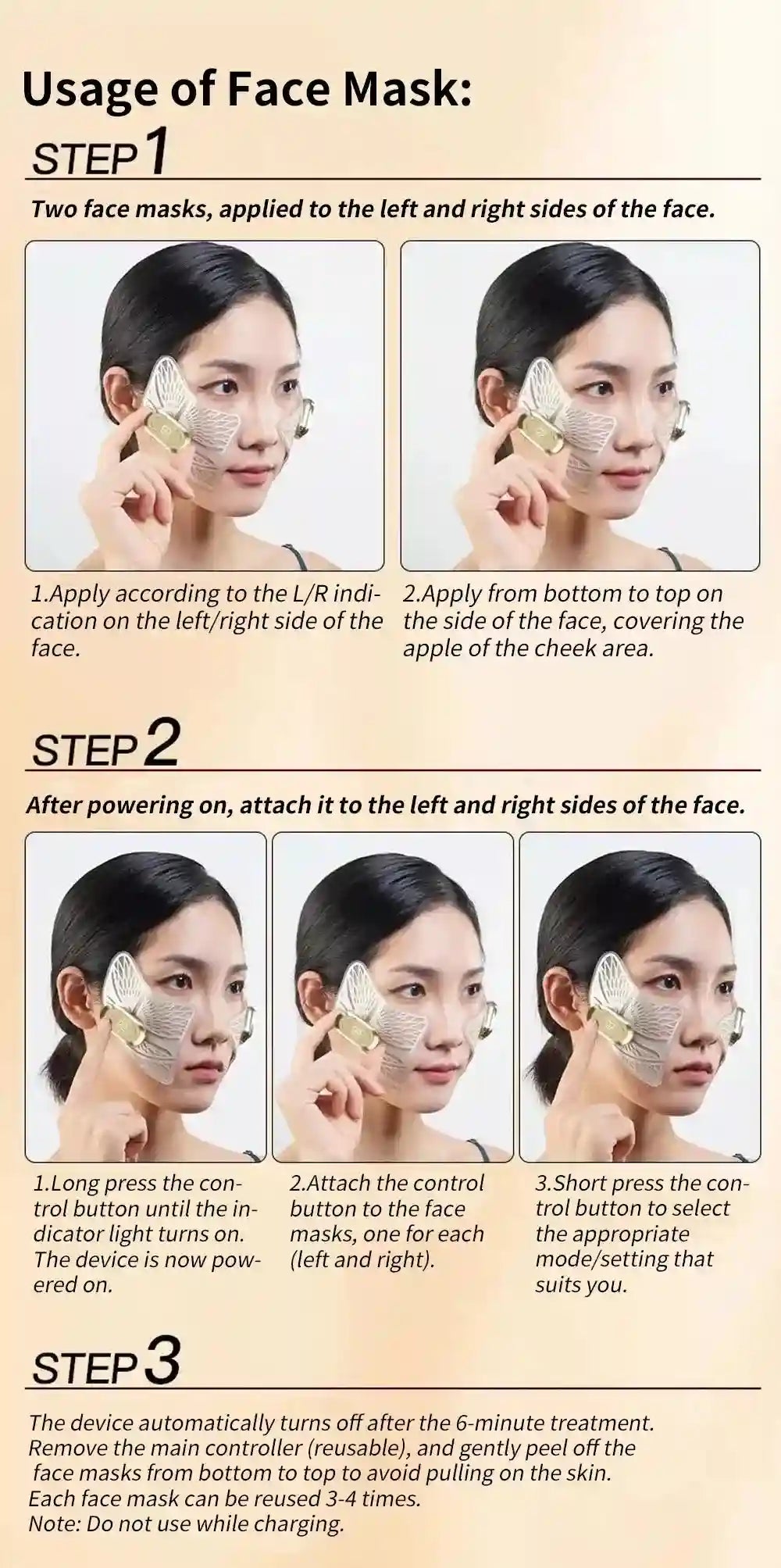 Microcurrent Eye Massager for Facial Lifting and Dark Circles Eye Massage Instrument Tidesmit