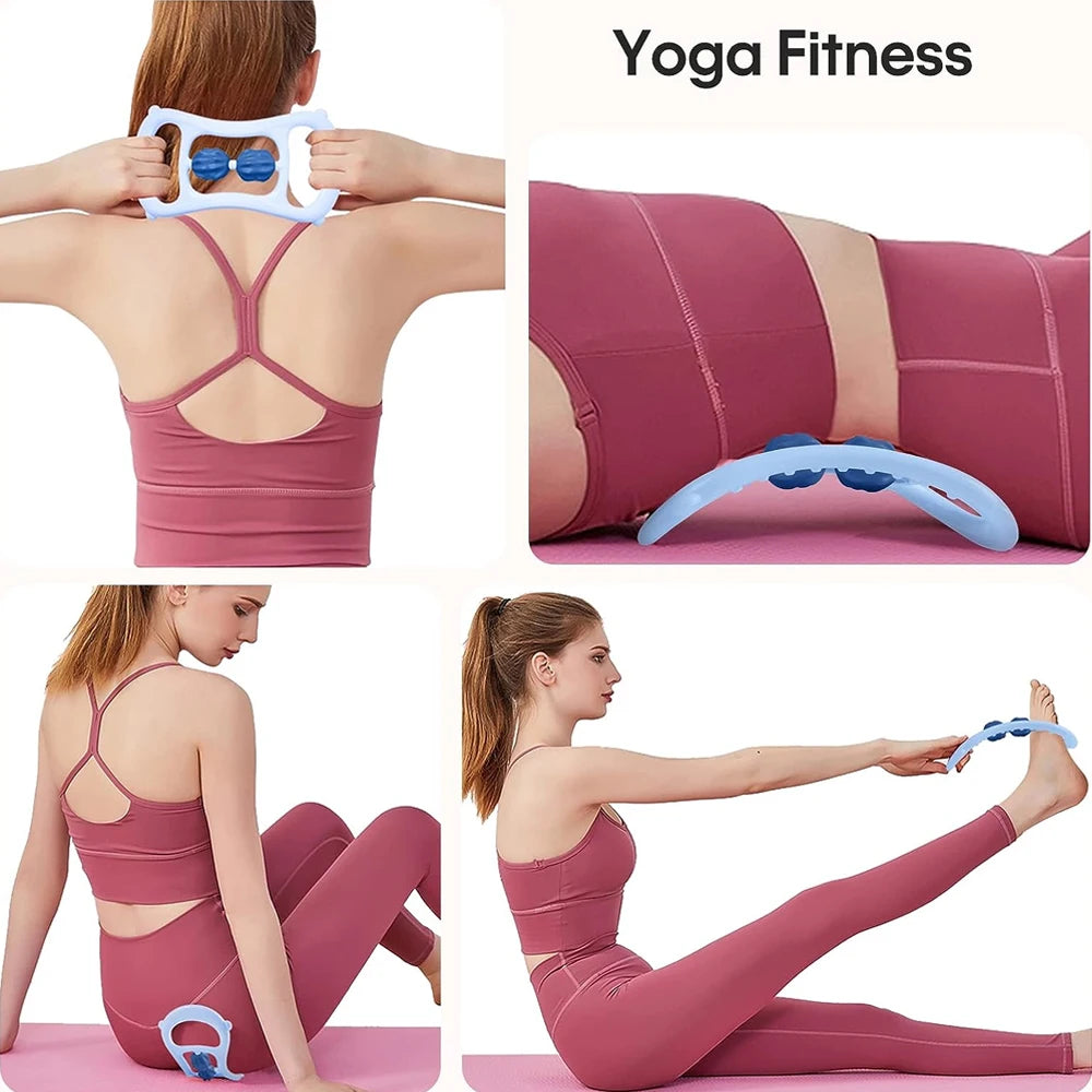 Muscle Massage Roller for Neck and Leg – Deep Tissue Recovery Tool Relaxation Treatment Tidesmit