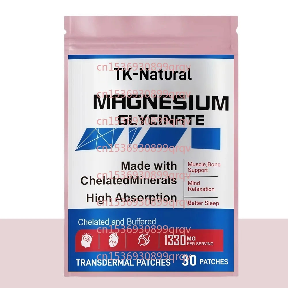 30 Patches Magnesium Glycinate Transdermal Patches Muscle Support Brain Memory Support