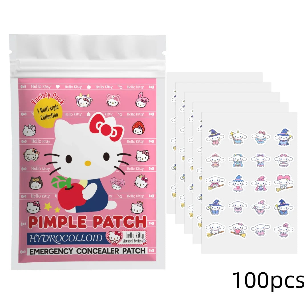 40/100PCS hello kitty Acne patches, facial acne patches, hydrogel acne removal patches, concealer