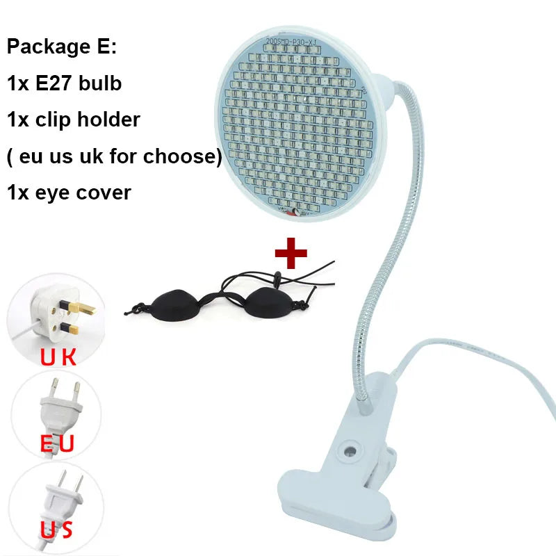 Deep red Beauty Anti Aging Red led Light  IR Infrared bulb E27 Therapy  660nm 850nmplant grow lamp for Body Skin Pain Relie
